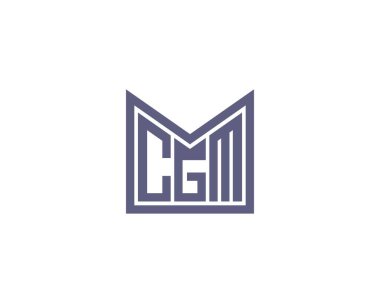 CGM logo tasarım vektör şablonu. CGM