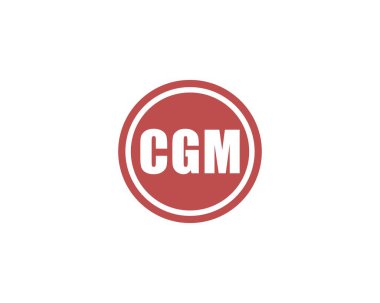 CGM logo tasarım vektör şablonu. CGM