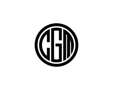CGM logo tasarım vektör şablonu. CGM