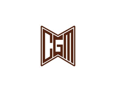 CGM logo tasarım vektör şablonu. CGM