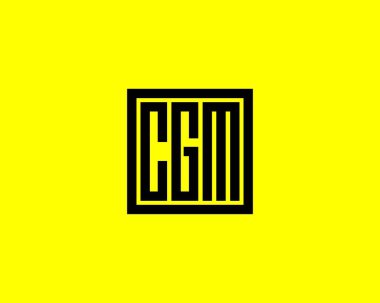 CGM logo tasarım vektör şablonu. CGM