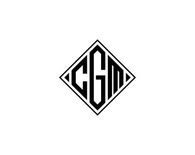 CGM logo tasarım vektör şablonu. CGM