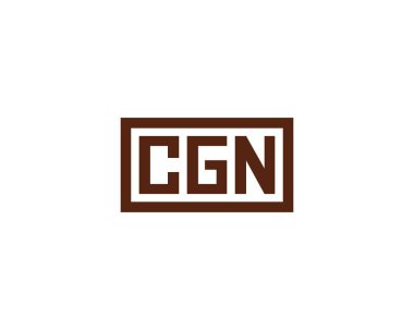 CGN Logo tasarım vektör şablonu. CGN