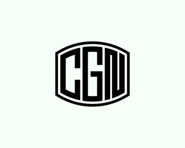 CGN Logo tasarım vektör şablonu. CGN