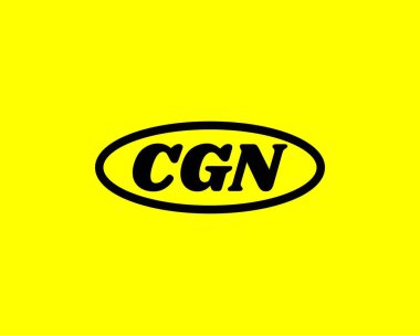 CGN Logo tasarım vektör şablonu. CGN