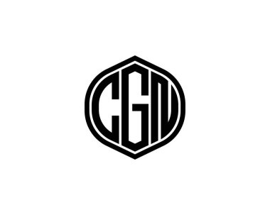 CGN Logo tasarım vektör şablonu. CGN