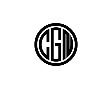 CGN Logo tasarım vektör şablonu. CGN