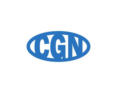 CGN Logo tasarım vektör şablonu. CGN