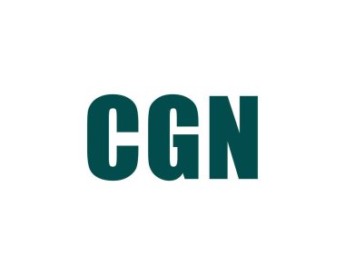 CGN Logo tasarım vektör şablonu. CGN