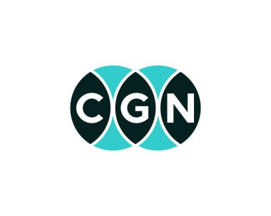 CGN Logo tasarım vektör şablonu. CGN