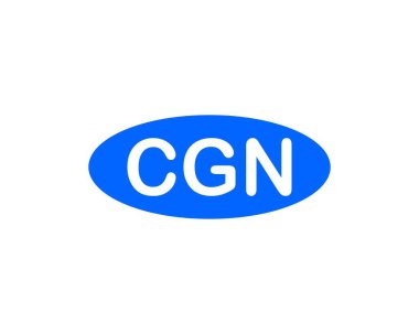 CGN Logo tasarım vektör şablonu. CGN