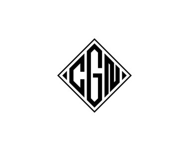 CGN Logo tasarım vektör şablonu. CGN