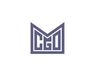CGO logo tasarım vektör şablonu. CGO
