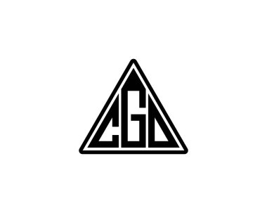 CGO logo tasarım vektör şablonu. CGO