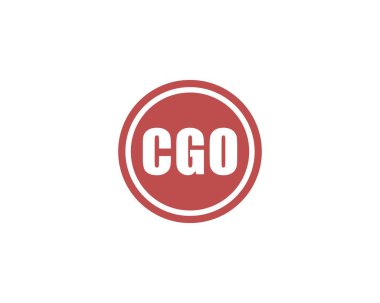 CGO logo tasarım vektör şablonu. CGO