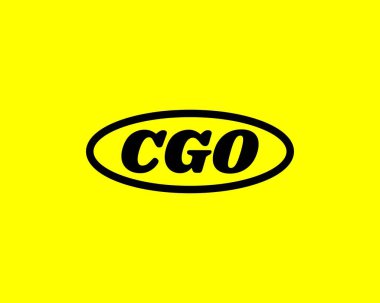 CGO logo tasarım vektör şablonu. CGO
