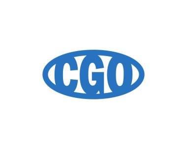 CGO logo tasarım vektör şablonu. CGO
