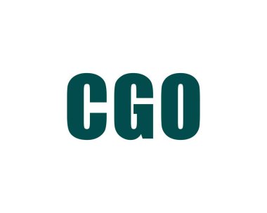 CGO logo tasarım vektör şablonu. CGO