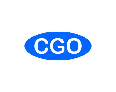 CGO logo tasarım vektör şablonu. CGO