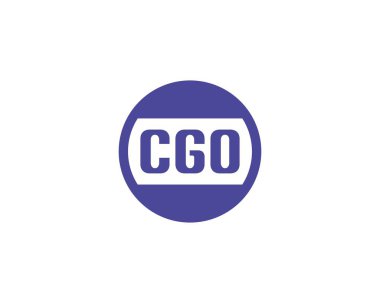 CGO logo tasarım vektör şablonu. CGO