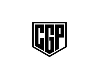 CGP logo tasarım vektör şablonu. CGP