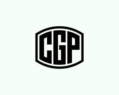 CGP logo tasarım vektör şablonu. CGP