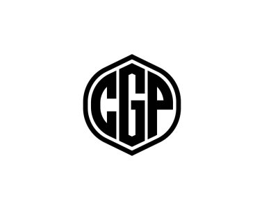 CGP logo tasarım vektör şablonu. CGP
