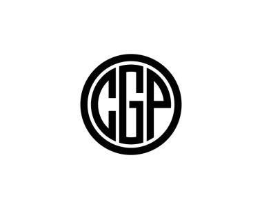 CGP logo tasarım vektör şablonu. CGP