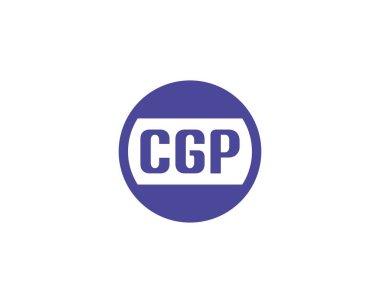 CGP logo tasarım vektör şablonu. CGP