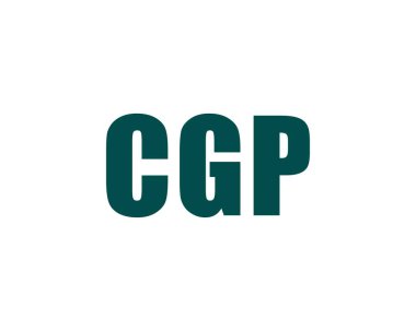 CGP logo tasarım vektör şablonu. CGP