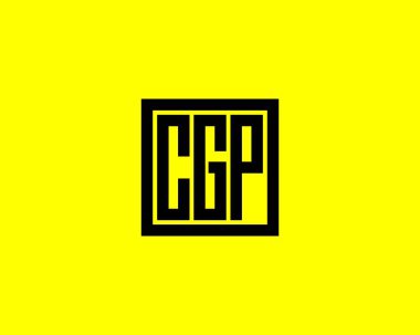 CGP logo tasarım vektör şablonu. CGP