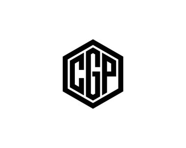 CGP logo tasarım vektör şablonu. CGP