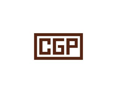 CGP logo tasarım vektör şablonu. CGP