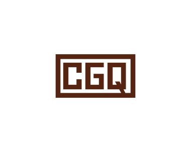 CGQ logo tasarım vektör şablonu. CGQ