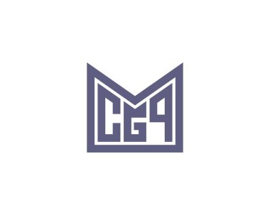 CGQ logo tasarım vektör şablonu. CGQ