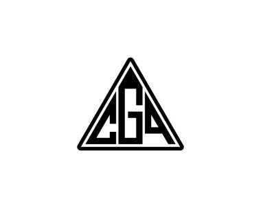 CGQ logo tasarım vektör şablonu. CGQ