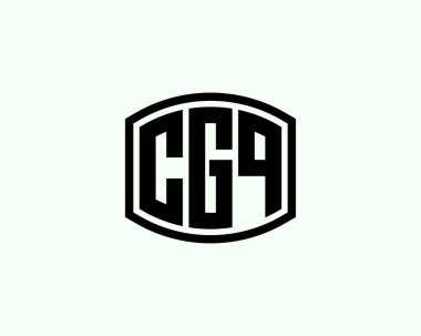 CGQ logo tasarım vektör şablonu. CGQ
