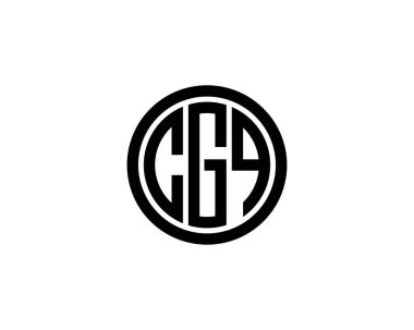 CGQ logo tasarım vektör şablonu. CGQ