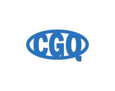 CGQ logo tasarım vektör şablonu. CGQ