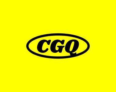 CGQ logo tasarım vektör şablonu. CGQ