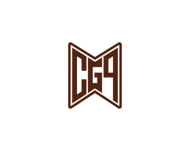 CGQ logo tasarım vektör şablonu. CGQ
