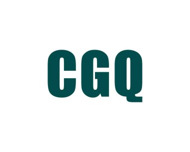 CGQ logo tasarım vektör şablonu. CGQ