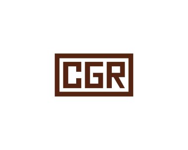 CGR logo tasarım vektör şablonu. CGR