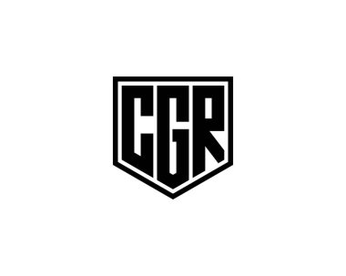 CGR logo tasarım vektör şablonu. CGR