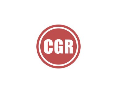 CGR logo tasarım vektör şablonu. CGR