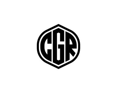 CGR logo tasarım vektör şablonu. CGR