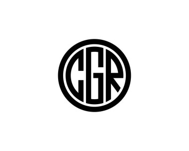 CGR logo tasarım vektör şablonu. CGR