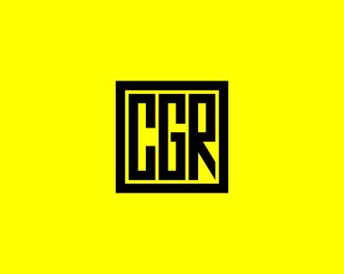 CGR logo tasarım vektör şablonu. CGR