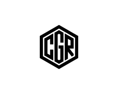 CGR logo tasarım vektör şablonu. CGR