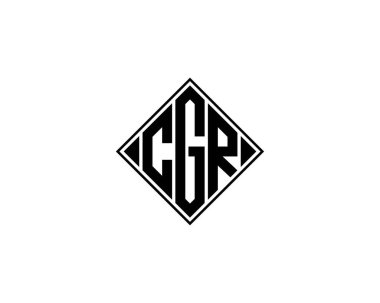 CGR logo tasarım vektör şablonu. CGR
